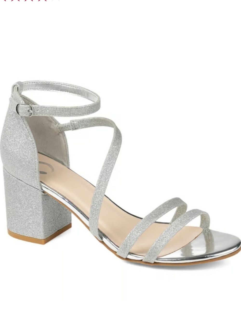 Women's Silver Block Sandal